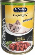 Консервы Dr.Clauder's Влажный корм для кошек, кусочки в соусе курица, 415г