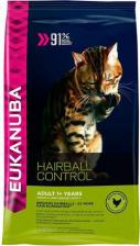 Сухой корм Eukanuba Cat HAIRBALL корм для вывода шерсти из желудка с домашней птицей для кошек