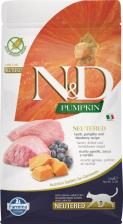 Сухой корм Farmina Корм сухой GF PUMPKIN для стерилизованных кошек ягненок с черникой и тыквой 1,5 кг