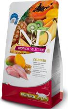 Сухой корм Farmina N&D Cat Tropical Selection с курицей, спельтой и тропическими фруктами низкозерновой сухой корм для стерилизованных кошек 1,5кг
