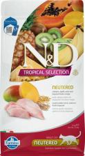 Сухой корм Farmina N&D Cat Tropical Selection с курицей, спельтой и тропическими фруктами низкозерновой сухой корм для стерилизованных кошек 1,5кг