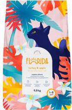 Сухой корм Florida Сухой корм для взрослых кошек с чувствительным пищеварением с индейкой и яблоком, 800 гр