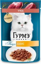 Консервы Gourmet Влажный корм ® Перл Нежное филе для кошек, с уткой в соусе, 26 шт по 75 г