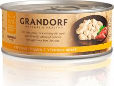 Grandorf Влажный корм для кошек Куриная грудка с утиным филе 0,07 кг – фото 1