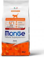 Сухой корм Monge Cat Speciality Line Monoprotein корм для котят и беременных кошек, из утки