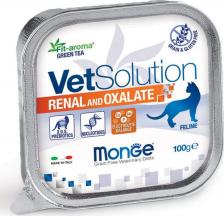 Консервы Monge Влажный корм для кошек VetSolution Renal and Oxalate, при проблемах с почками 24 шт. х 100 г