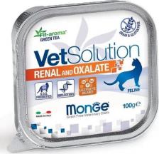 Консервы Monge Влажный корм для кошек VetSolution Renal and Oxalate, при проблемах с почками 24 шт. х 100 г