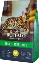 Сухой корм Mr.Buffalo STERILIZED Сухой корм для кошек, курица, 400 гр
