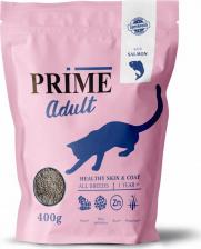 Сухой корм Prime HEALTHY SKIN&COAT Сухой корм для кошек здоровая кожа и шерсть, с лососем, 400 гр