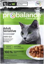 Консервы ProBalance Корм для кошек Sensitive для улучшения пищеварения, 85 г