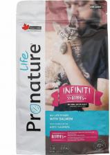 Сухой корм Pronature Корм для кошек Life Infiniti Berries сухой корм для кошек и котят с лососем 0065672587204