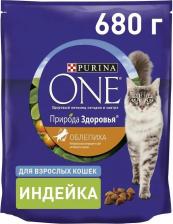 Сухой корм Purina Природа Здоровья для взрослых кошек с облепихой, с высоким содержанием индейки 680 г