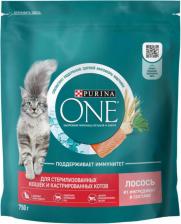 Сухой корм Purina Сухой корм для стерилизованных кошек с лососем, 3 кг