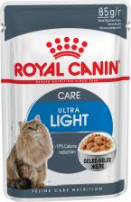 Royal Canin Корм для кошек Ultra Light для кошек, склонных к полноте, в желе конс. 85г