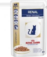 Royal Canin Паучи Renal Feline with Chicken диета с курицей при хронической почечной недостаточности для кошек 85г – фото 4