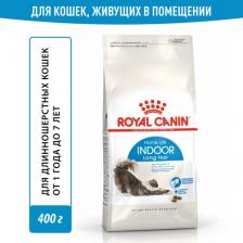 Сухой корм Royal Canin Сухой корм для кошек Indoor Long Hair, для домашних длинношерстных, 10кг