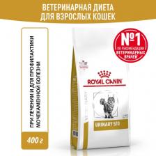 Сухой корм Royal Canin Urinary S/O корм для кошек при лечении МКБ (Птица, 400 гр.)
