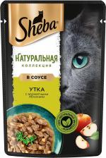 Консервы Sheba Влажный корм для кошек Натуральная Коллекция, с уткой и яблоками, 28 шт по 75 гр