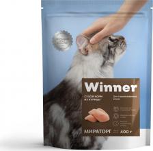 Winner Корм для кошек для стерилизованных курица сух. 400г – фото 2