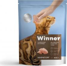 Winner Корм для кошек курица сух. 400г – фото 1