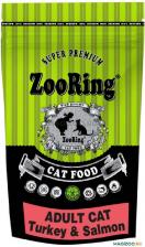 Сухой корм ZooRing Adult Cat Turkey&Salmon сухой корм для взрослых кошек всех пород с индейкой и лососем - 350 г