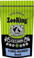 Сухой корм ZooRing Long-Haired Cats Duck влажный корм для длинношерстных взрослых кошек всех пород с уткой - 350 г