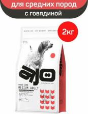 Корм для собак AJO полнорационный сухой корм с гречкой для взрослых собак средних пород 4630169560396