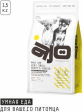 Корм для собак AJO Very Small Puppy & Junior полнорационный корм для щенков миниатюрных пород