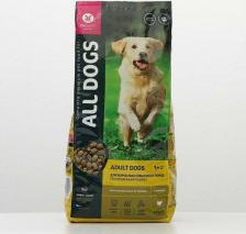 Корм для собак All Dogs Сухой корм для собак Fol All Breeds, курица, 2.2кг