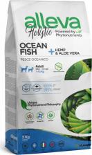 Корм для собак Alleva Корм сухой HOLISTIC DOG Adult Ocean Fish Mini для взрослых собак с океанической рыбой, коноплей и алое вера 2кг 2325