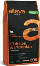 Корм для собак Alleva Корм сухой NATURAL DOG Puppy Chicken & Pumpkin Medium для щенков с курицей и тыквой 0,8 кг 2028