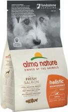 Корм для собак Almo Nature Сухой корм Holistic Adult Dog Small with Salmon and Rice с лососем и рисом для взрослых собак мелких пород 2кг