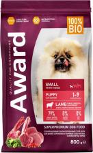Корм для собак Award сухой корм для щенков мелких и миниатюрных пород от 1 месяца, беременных и кормящих сук, с ягненком, индейкой, брокколи и брусникой - 1,5 кг