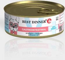 Корм для собак Best Dinner Консервы для собак Exclusive Gastro Intestinal ягненок с сердцем, 24шт по 100г