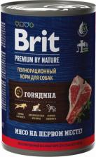 Корм для собак Brit Влажный корм для собак by Nature с говядиной 410г (упаковка 6 шт.)