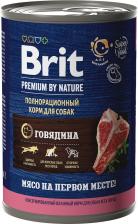 Корм для собак Brit Влажный корм для собак by Nature с говядиной 410г (упаковка 6 шт.)