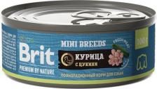Корм для собак Brit Влажный корм для собак by Nature с курицей и цукини для мелких пород 100г