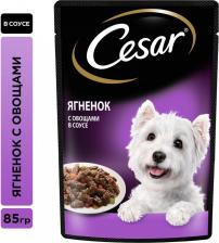 Корм для собак Cesar Влажный корм для взрослых собак с ягненком и овощами в соусе 85г