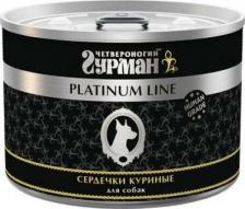 Корм для собак Четвероногий гурман Корм для собак Platinum Line Сердечки куриные конс.525г