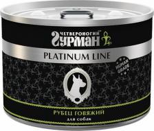 Корм для собак Четвероногий гурман Влажный корм для собак PLATINUM LINE, с рубцом в желе, 6шт по 525г