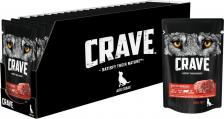 Корм для собак Crave Корм консервированный полнорационный для собак всех пород старше 1 года с говядиной, 85 г