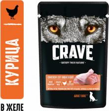 Корм для собак Crave Корм консервированный полнорационный для собак всех пород старше 1 года с курицей, 85 г