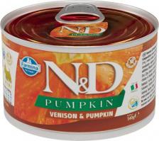 Корм для собак Farmina Консервы N&D Adult Dog Mini Venison & Pumpkin с олениной и тыквой для собак мелких пород 140г