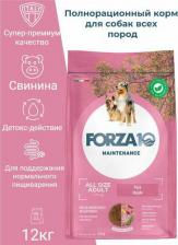 Корм для собак Forza10 Корм Maintenance All Breeds Adult для собак всех пород, со свининой, 12.5 кг