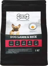 Корм для собак Gina Dog гипоаллергенный сухой корм для взрослых собак, с ягненком и рисом - 1 кг