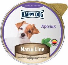 Корм для собак Happy Dog корм для собак NaturLine, при чувствительном пищеварении, кролик 1 уп. х 10 шт. х 125 г