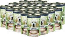 Корм для собак Happy Dog Влажный корм для собак NATUR LINE, с ягненком, сердцем и рисом, 20шт по 410г