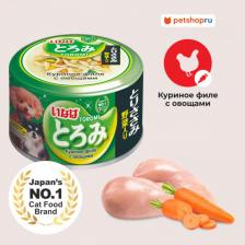Корм для собак Inaba ТОРОМИ Консервированный корм для собак, филе курицы, овощи, 80 г