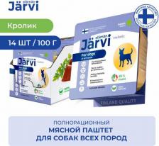 Корм для собак Jarvi паштет с кроликом для собак всех пород (100 г)