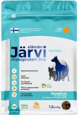 Корм для собак Jarvi сухой монопротеиновый полнорационный корм для собак средних и крупных пород с чувствительным пищеварением Телятина, 1,5 кг